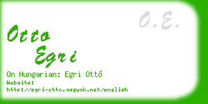otto egri business card